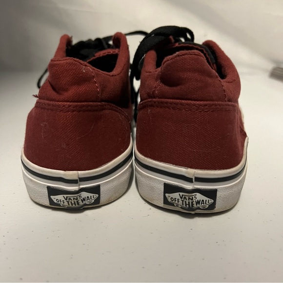 Vans Winston Oxblood unisex low top sneakers burgundy and white sole 7.5 - Picture 9 of 11